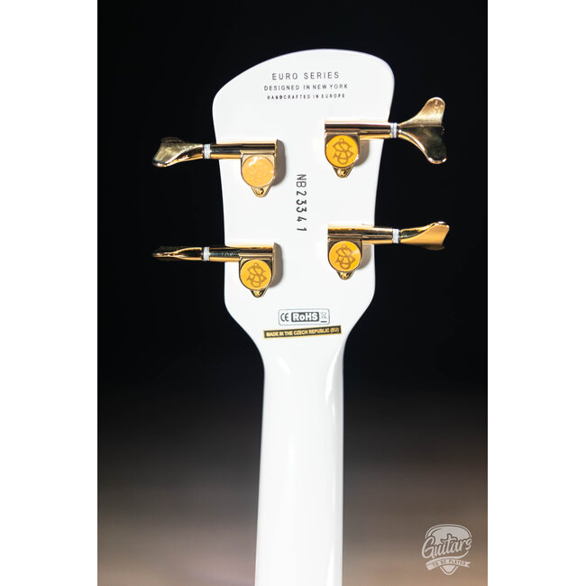 Spector Euro 4 Classic EMG Bass Guitar w/ Gold Hardware – Solid White