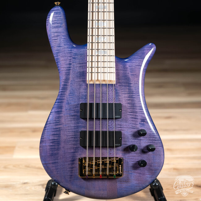 Spector Euro 5 LX Maple Fingberboard 5-String Bass – Ultra Violet Gloss
