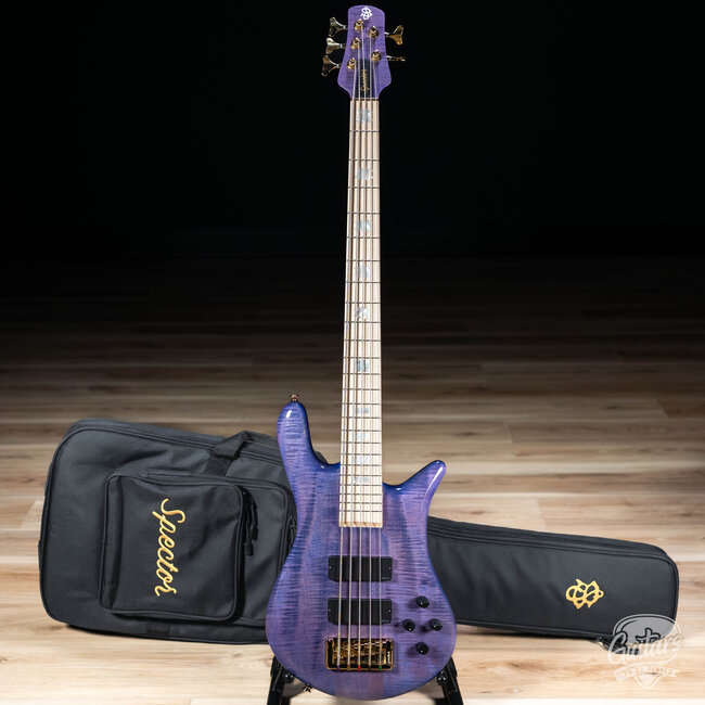 Spector Euro 5 LX Maple Fingberboard 5-String Bass – Ultra Violet Gloss