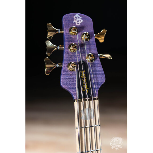 Spector Euro 5 LX Maple Fingberboard 5-String Bass – Ultra Violet Gloss