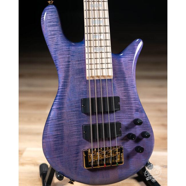 Spector Euro 5 LX Maple Fingberboard 5-String Bass – Ultra Violet Gloss
