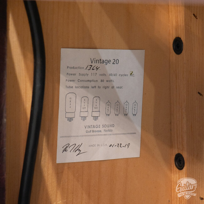 2019 Vintage Sound Vintage 20 1x12 Combo Amp w/ Cover – Wine