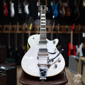 Used 2019 Gretsch G6229 Players Edition Jet BT w/ Towner & Bigsby – Silver Sparkle