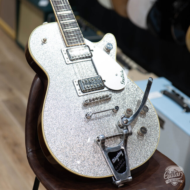 2019 Gretsch G6229 Players Edition Jet BT w/ Towner & Bigsby – Silver Sparkle