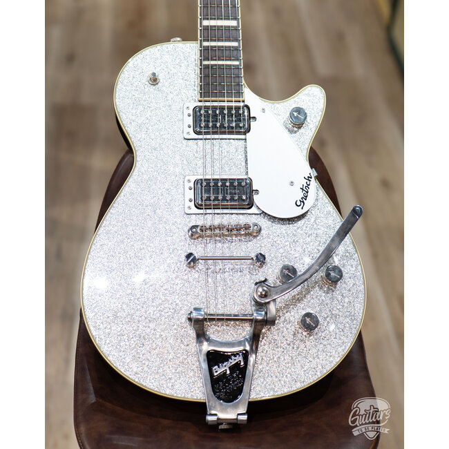 2019 Gretsch G6229 Players Edition Jet BT w/ Towner & Bigsby – Silver Sparkle