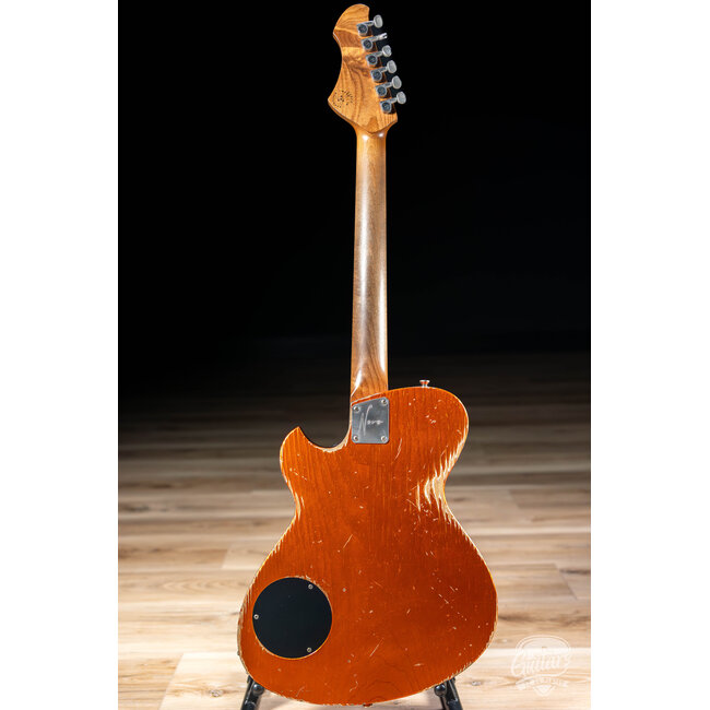 Novo Custom Solus M1 w/ Chunky C Neck & Fralin P90 - Candy Apple Orange