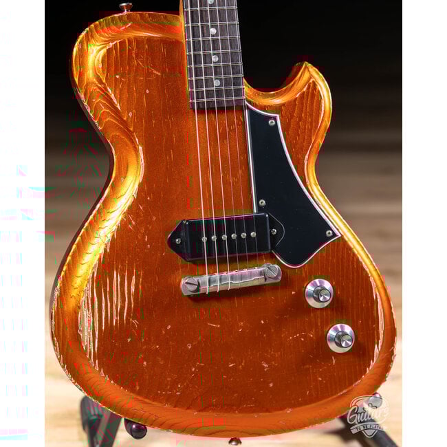 Novo Custom Solus M1 w/ Chunky C Neck & Fralin P90 - Candy Apple Orange