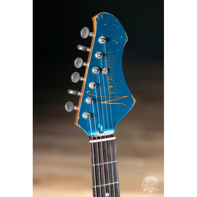 Novo Dealer Limited Nucleus Serus J Guitar – Lake Placid Blue over 3-Tone Burst