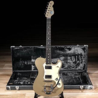 Veritas Guitars Veritas Portlander Bigsby w/ BearCats, Roasted Maple & RW Neck – Shoreline Gold