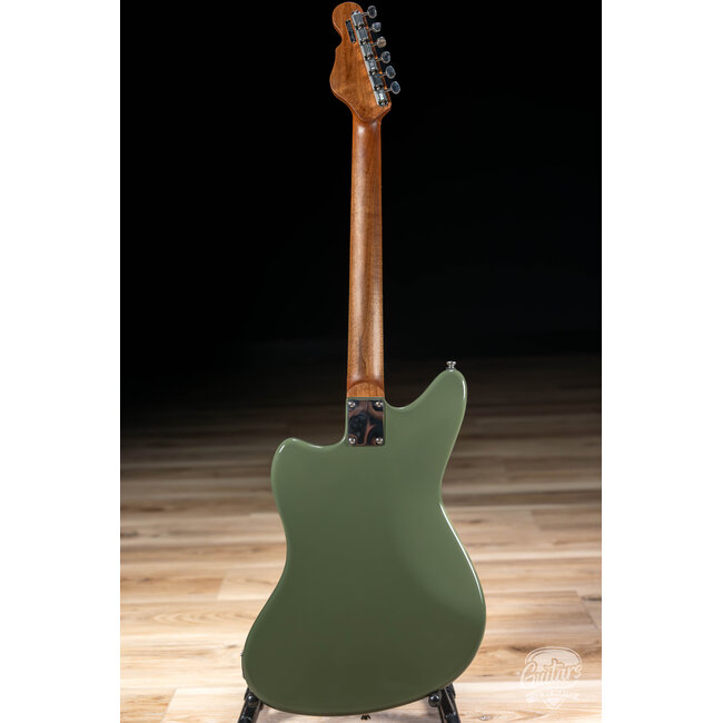 Veritas Riverton Bigsby Guitar w/ P-90s, Roasted Maple & RW Neck – Olive Drab