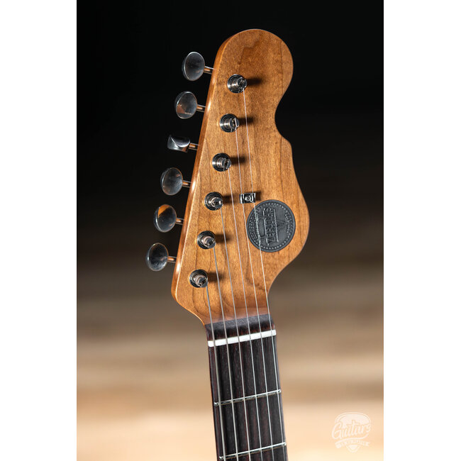 Veritas Riverton Bigsby Guitar w/ P-90s, Roasted Maple & RW Neck – Olive Drab