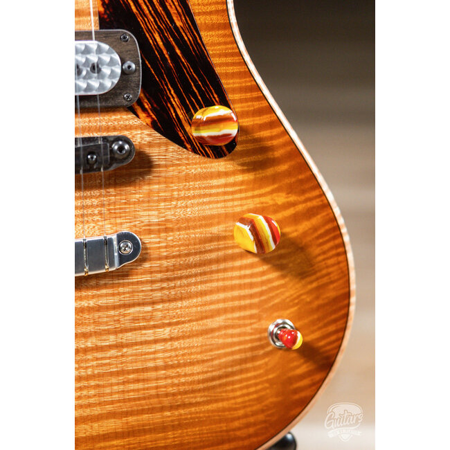 Powers Electric A-Type Select Maple Full Faraday Hard Tail – Wild Honey Burst