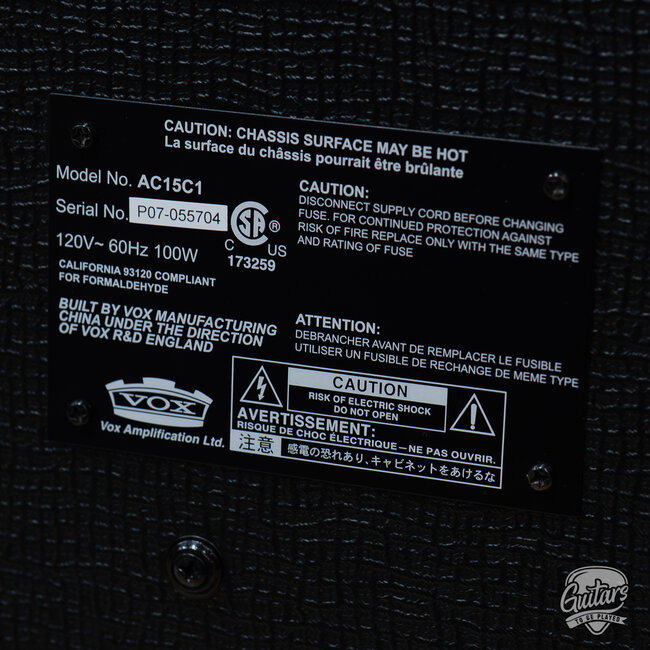 Used: Vox AC15C1 Combo Amp