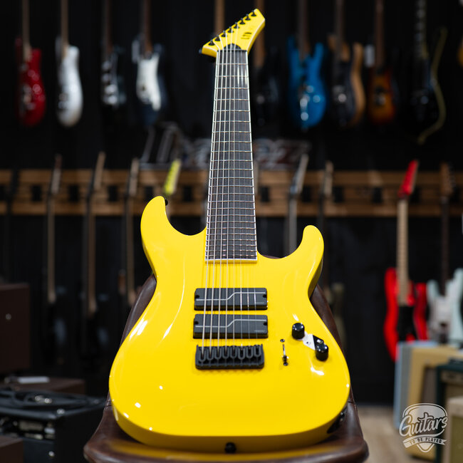 ESP LTD SC-608B Stephen Carpenter 8-String Baritone w/ Case – Yellow (B-stock)