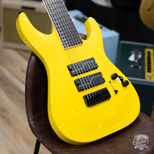 ESP LTD SC-608B Stephen Carpenter 8-String Baritone w/ Case – Yellow (B-stock)