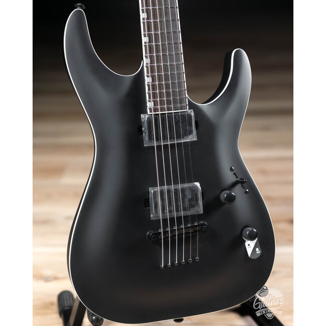 ESP LTD MH-1000 Baritone EMG Guitar – Black Satin