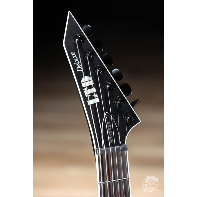 ESP LTD MH-1000 Baritone EMG Guitar – Black Satin
