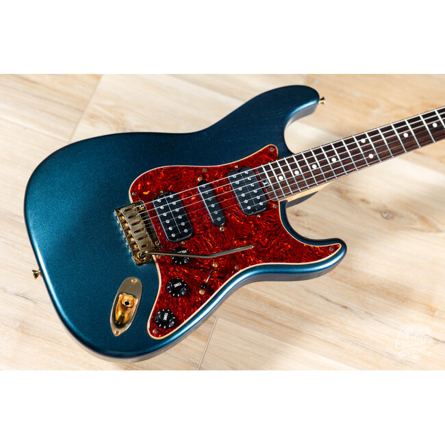 2024 Shabat Lynx HSH Alder S-Style w/ Rosewood & Gold Hardware – Cosmic Sapphire