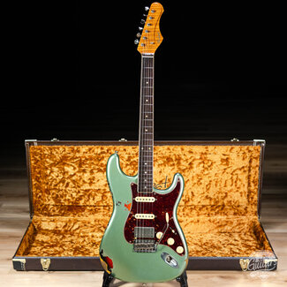 Shabat Guitars Shabat Lynx Alder HSS  w/ Rosewood & Lollar ‘64s/Imperial – Firemist Silver/3TSB