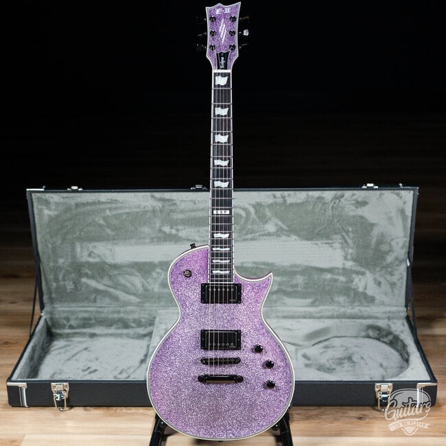 ESP E-II Eclipse DB EMG Guitar w/ Case – Purple Sparkle (B-stock)