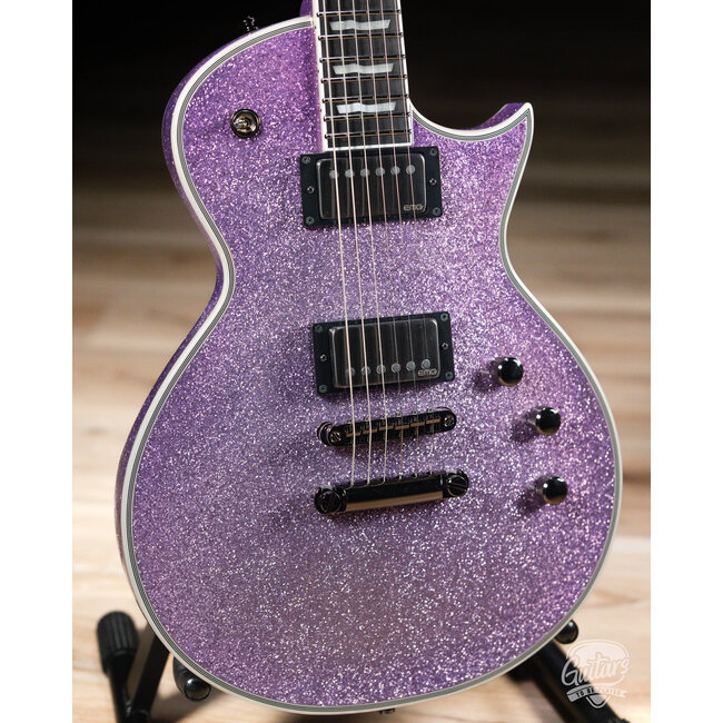 ESP E-II Eclipse DB EMG Guitar w/ Case – Purple Sparkle (B-stock)