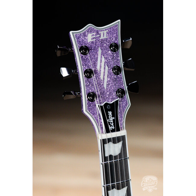 ESP E-II Eclipse DB EMG Guitar w/ Case – Purple Sparkle (B-stock)