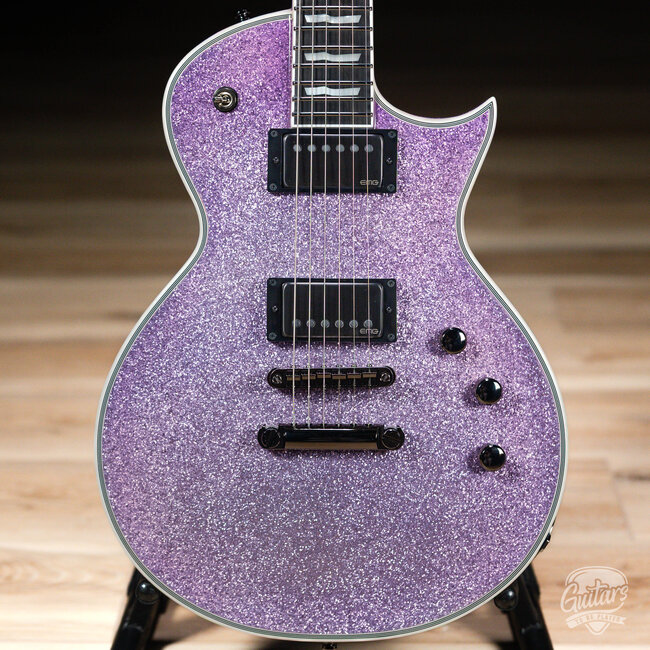 ESP E-II Eclipse DB EMG Guitar w/ Case – Purple Sparkle (B-stock)