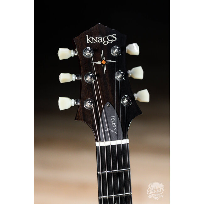 Knaggs Kenai T1 Flame Top Hollowbody Guitar w/ Ebony Fretboard – Fire (Gloss)