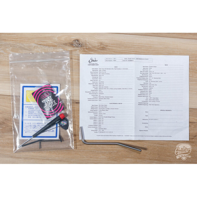 Used Suhr Pete Thorn Signature Standard HSS – Inca silver