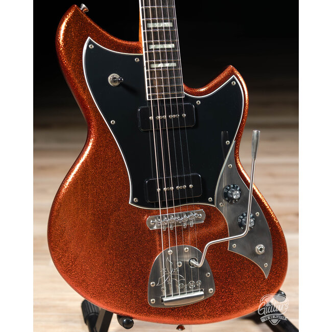 Novo Custom Serus J w/ Chunky C & Ebony, Fralin P-90s - Copper Sparkle