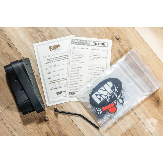 ESP USA TE-II FR w/ Seymour Duncans & Floyd Rose – Satin Black Cherry Sunburst