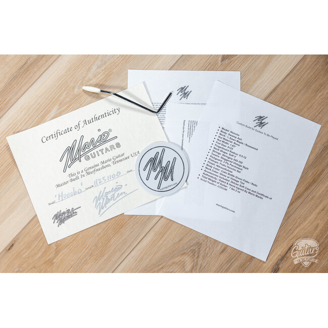 Mario Martin Guitars Honcho Swamp Ash w/ Rosewood – Coke Bottle Green Flake