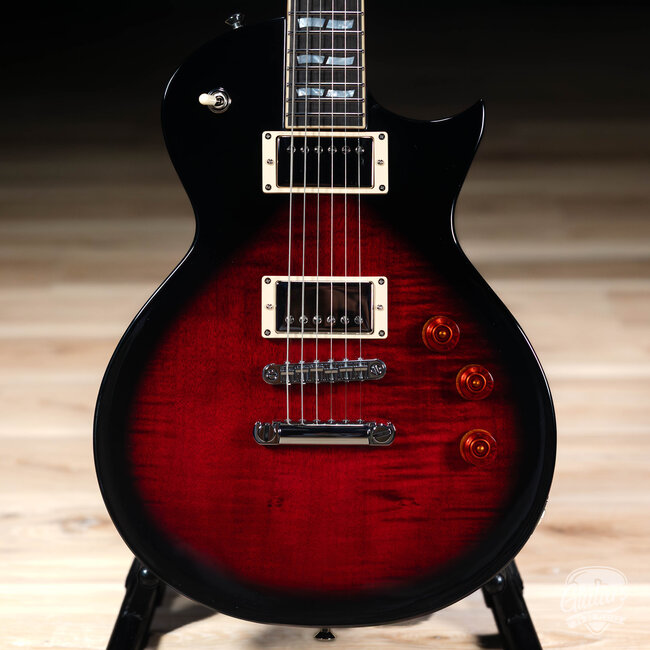 ESP USA Eclipse Full Thickness Maple Guitar w/ Case – See Thru Black Cherry