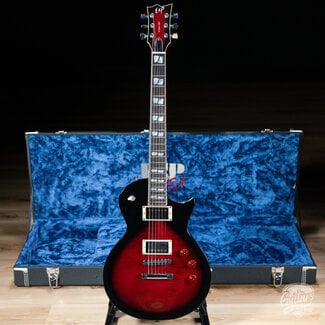 ESP Guitars ESP USA Eclipse Full Thickness Maple Guitar w/ Case – See Through Black Cherry