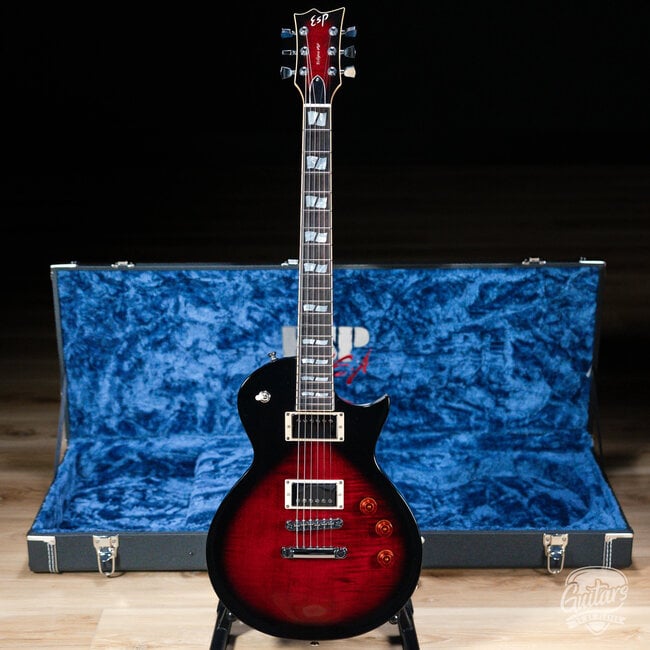 ESP USA Eclipse Full Thickness Maple Guitar w/ Case – See Thru Black Cherry