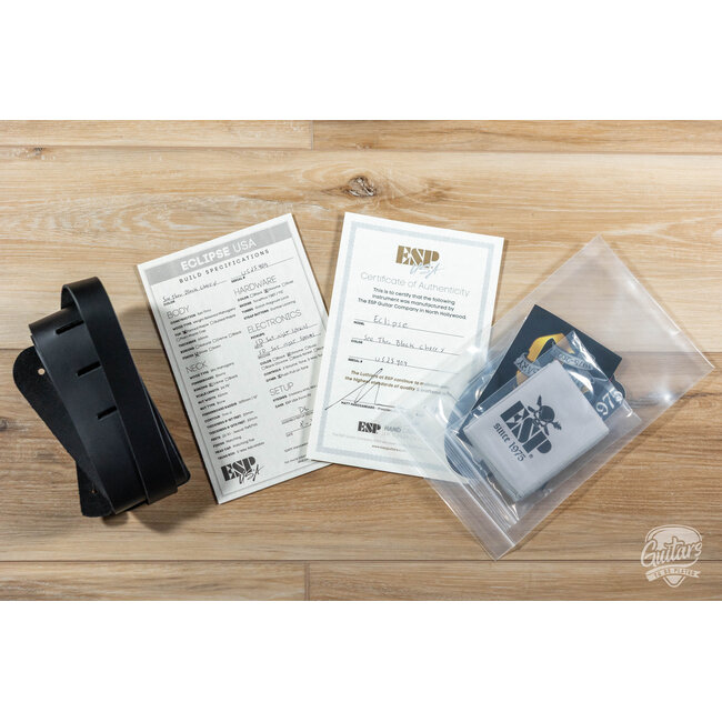 ESP USA Eclipse Full Thickness Maple Guitar w/ Case – See Thru Black Cherry