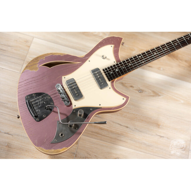 Novo Custom Miris J Semi-Hollow w/ Fralin P-90s – Heather Mist