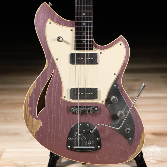 Novo Custom Miris J Semi-Hollow w/ Fralin P-90s – Heather Mist