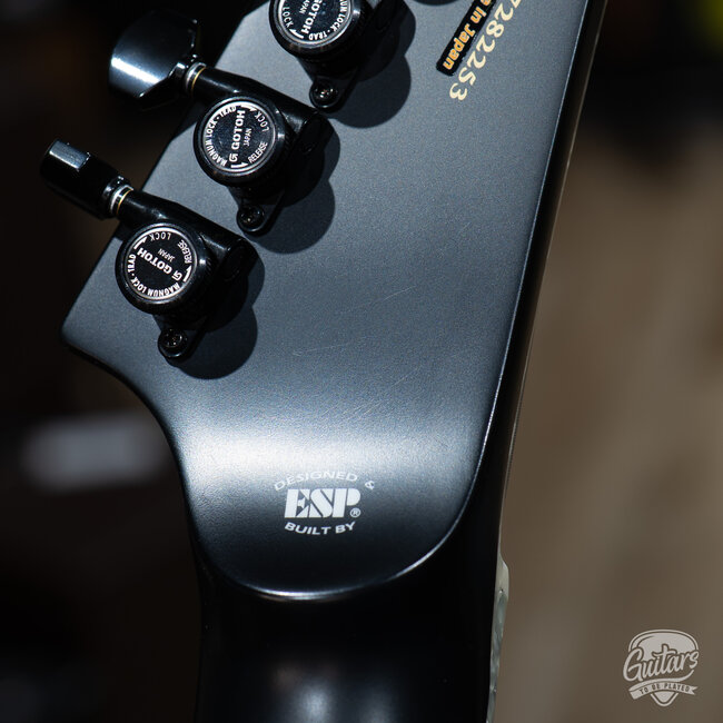 ESP E-II Horizon NT-7B Hipshot 7-String Baritone w/ Case – Black Satin (B-stock)