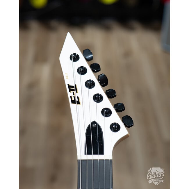 ESP E-II M-I NT Neck Thru Fishman Guitar w/ Case – Snow White (B-stock)