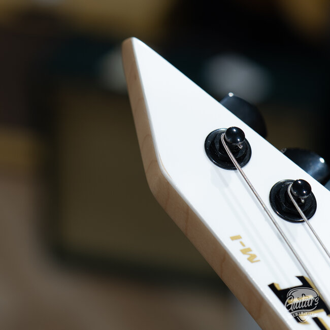 ESP E-II M-I NT Neck Thru Fishman Guitar w/ Case – Snow White (B-stock)