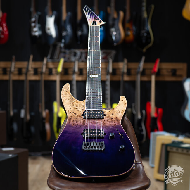 ESP E-II M-II 7 NT Bare Knuckle 7-String w/ Case – Purple Natural Fade (B-Stock)