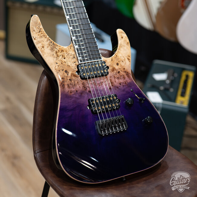 ESP E-II M-II 7 NT Bare Knuckle 7-String w/ Case – Purple Natural Fade (B-Stock)