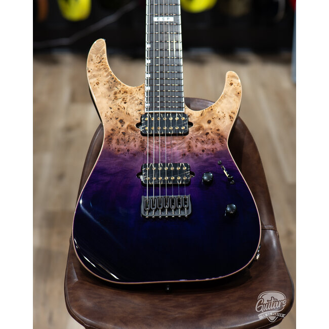 ESP E-II M-II 7 NT Bare Knuckle 7-String w/ Case – Purple Natural Fade (B-Stock)