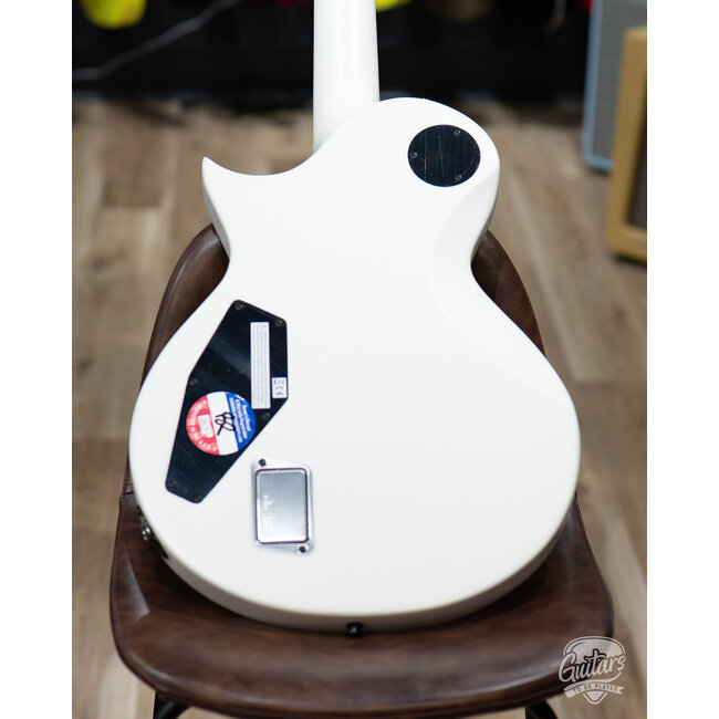 ESP E-II Eclipse EMG Electric Guitar w/ Case – Snow White Satin (B-stock)