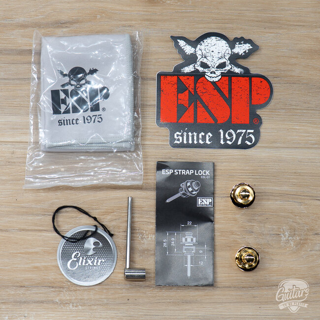 ESP E-II Eclipse DB EMG Electric Guitar w/ Case – Vintage Black (B-stock)