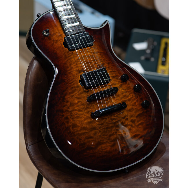 ESP E-II Eclipse Fishman Fluence Guitar w/ Case – Tiger Eye Sunburst (B-stock)