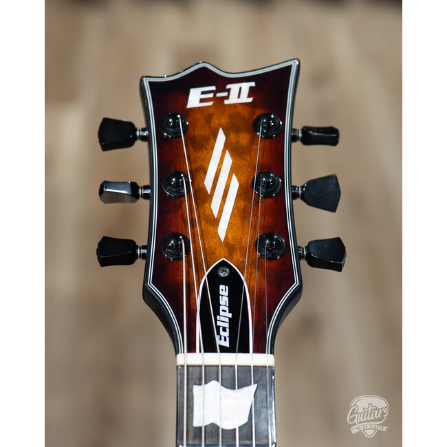 ESP E-II Eclipse Fishman Fluence Guitar w/ Case – Tiger Eye Sunburst (B-stock)