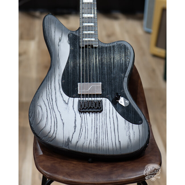 ESP LTD XJ-1B HT Baritone Swamp Ash Guitar – Silver Blast (B-stock)