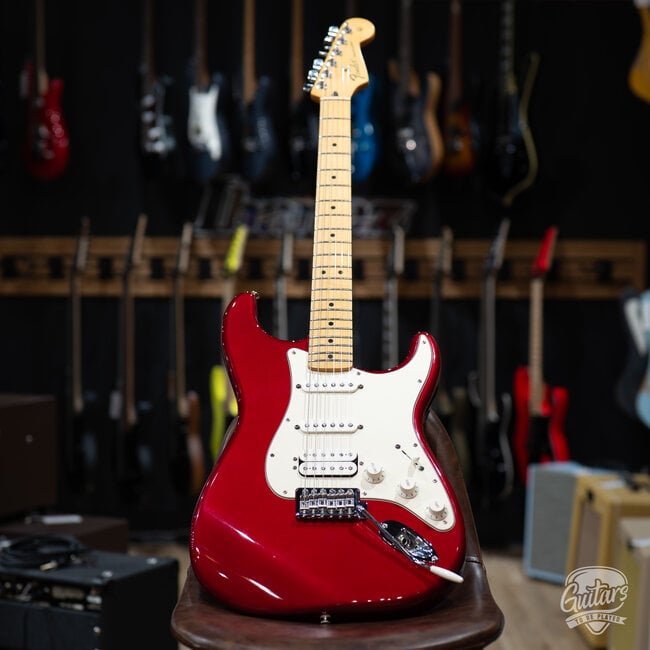 2009 Fender MIM HSS Standard Strat w/ Case - Candy Apple Red